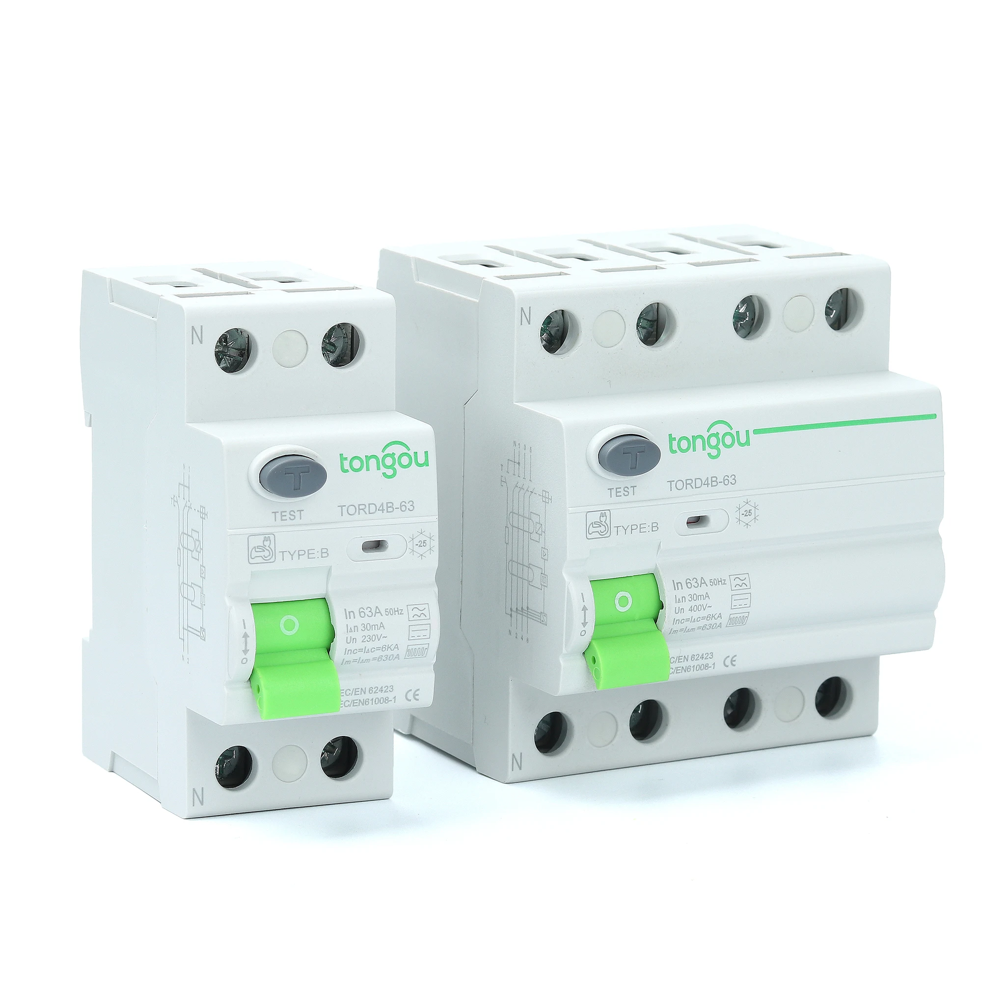 Электрический автомобиль EV зарядка сваи остаточного тока выключатель