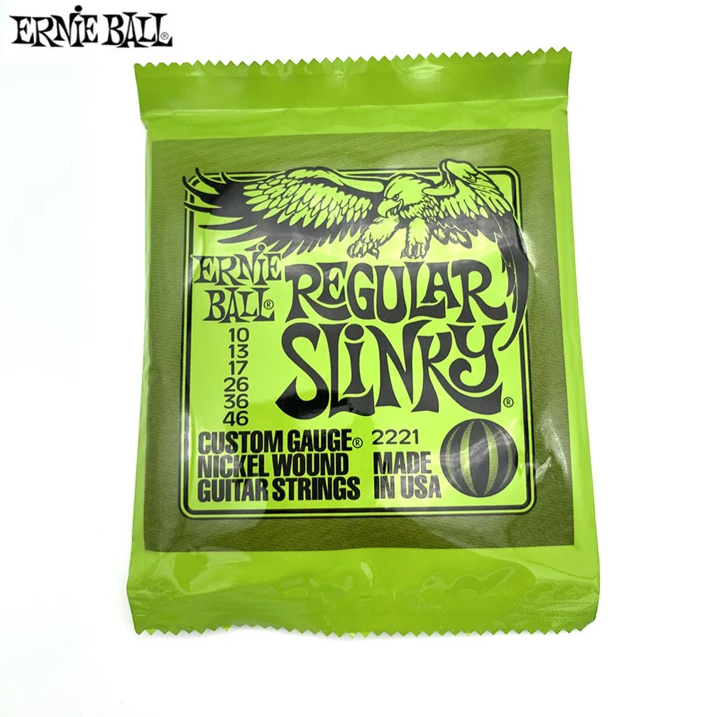 1pcs 2221 Ernie Ball электрические гитарные струны играть реальный хэви-метал, рок 2221 2220 2222 2223 2225 2006 2004 Запчасти для музыкальных инструментов - Цвет: 1pcs 2221