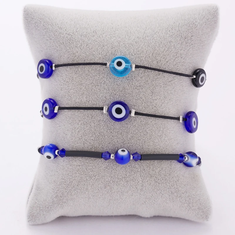 

Blue Lucky Evil Eye Bracelet for Women Men Lovers Fashion Handmade Black String Thread Rope Couple Bracelets Jewelry Wholesale