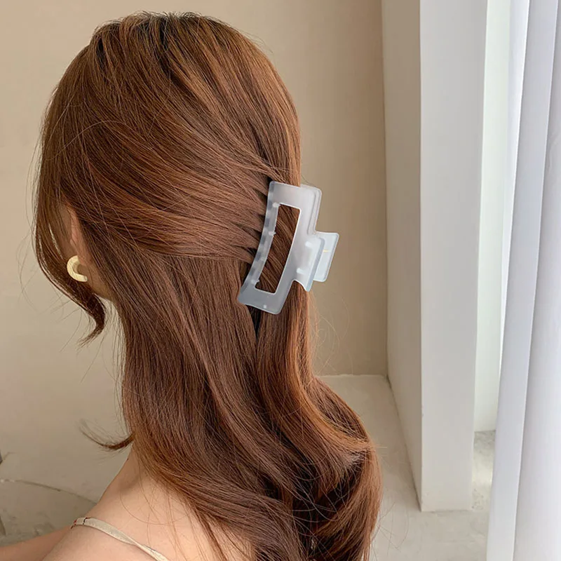 

New Claw Clip for Women Tough Colorful Acrylic Hair Claw Hair Clamps Crab for Hair Accessories Make UP Tool Headwear