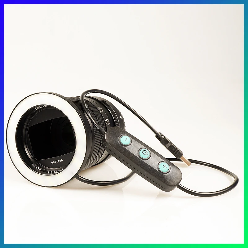 

LED Macro Ring Light for Canon Nikon DSLR Camera Lens Includes Adapter Ring work with Power Bank Macro Photography Tools