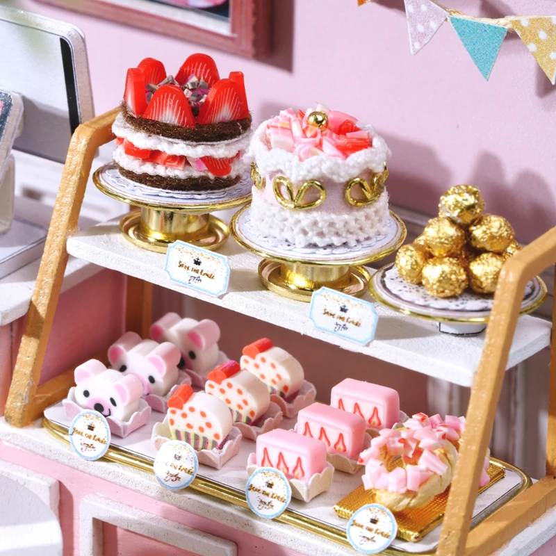 Миниатюрный Кукольный домик CUTEBEE деревянный Румбокс с мебелью дом для детей