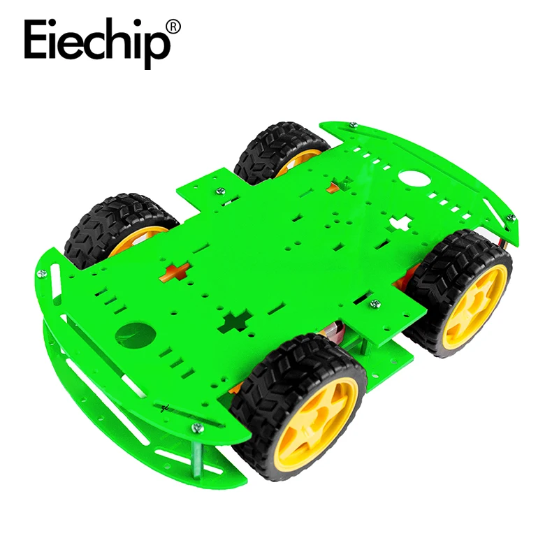 1/set 4WD Smart Robot Car Chassis Kits TT motor Single-layer double-layer trolley chassis For Arduino kit | Электронные