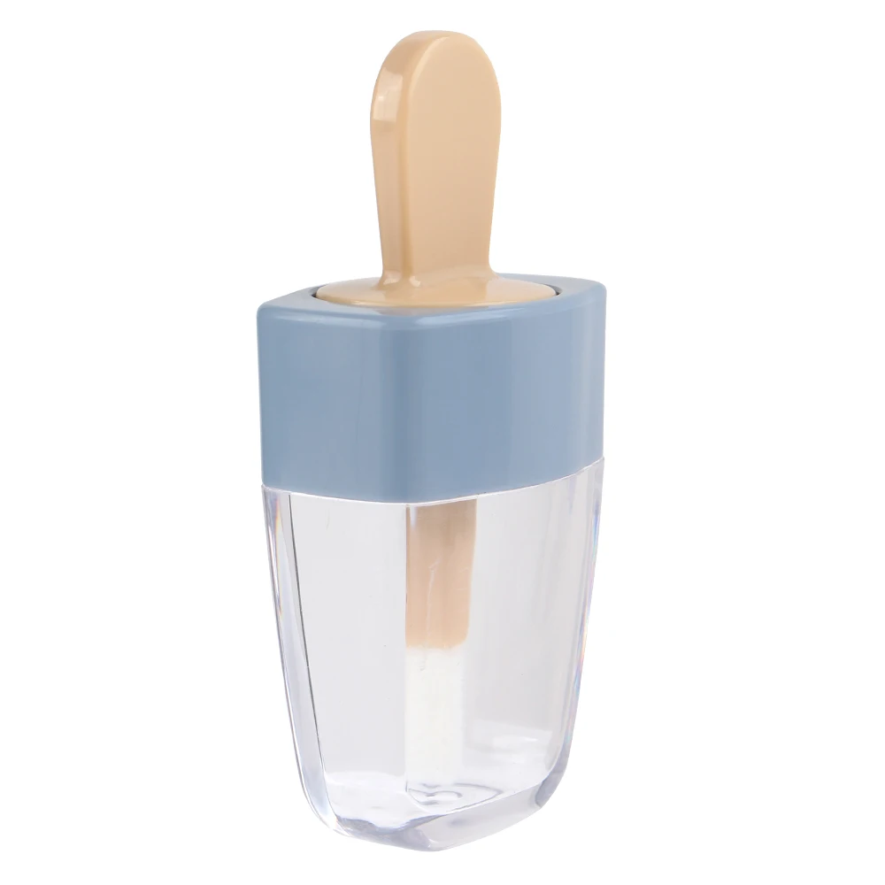 

5pcs/Lot 8ml Empty Lip Gloss Tube Blue Sweet Ice Cream Shape Refillable Bottle Cosmetic Makeup Sample Container