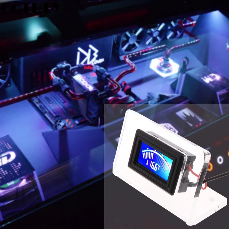 Цифровой термометр измеритель температуры для охлаждения воды с рамой и