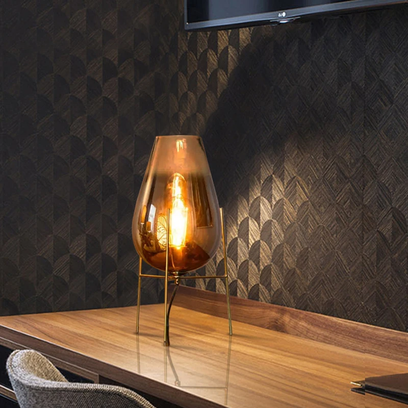 Современная минималистичная стеклянная напольная лампа для гостиной