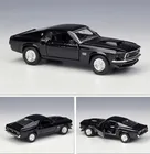 Модель игрушечного автомобиля Ford Mustang Boss 136 1969 в коробке, литые под давлением статические коллекционные игрушки для детей, 429