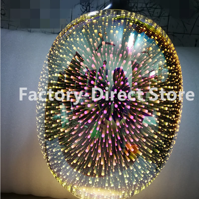 Современная 3D красочная подвесная стеклянная лампа в скандинавском стиле со