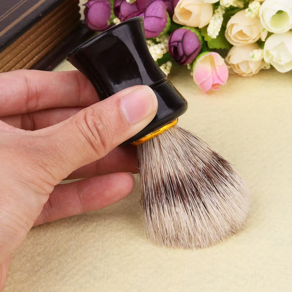 

Men Hair Shaving Brush Hand-made Silvertip Brushes Shave Tool High Quality Pro Salon Tool Safety Razor Brush