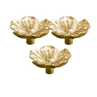 retro brass golden cabinet wardrobe handles plum blossom flower knobs and pulls kitchen door handles for furniture hareware