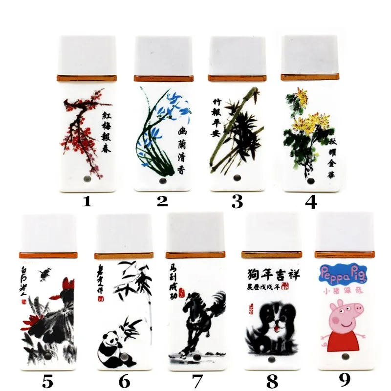 Китайский фарфор для рисования USB флеш-накопитель 64 ГБ керамический Подарочный 4 8