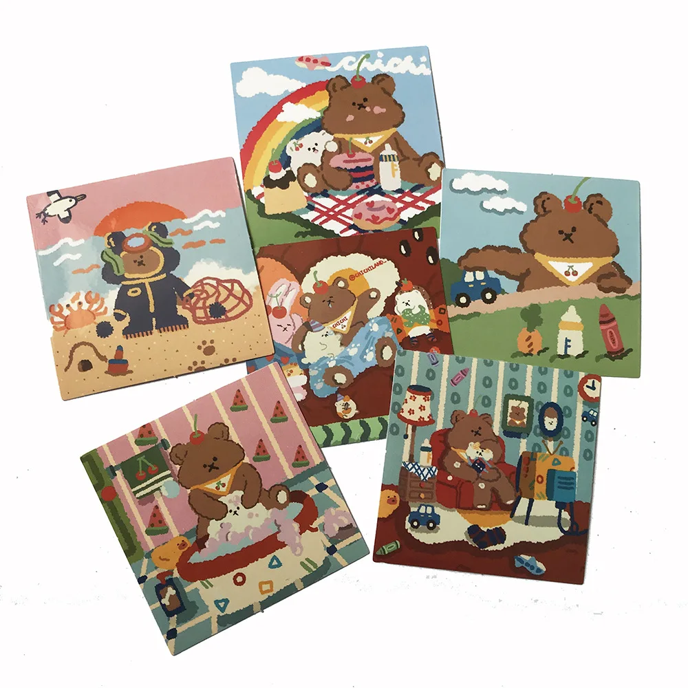 20pcs Soft Sweets Bear Stickers For Suitcase Satchel Schoolbag Book Bag Pencil Box Folder Phone Laptop Travel Luggage Decals | Багаж и