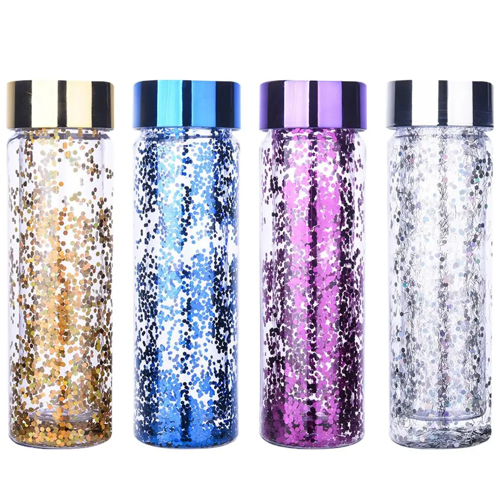 Новинка 2020 600 мл двухслойная Вакуумная чашка пластиковая бутылка для воды с