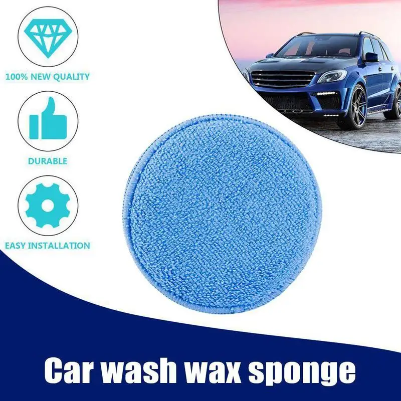 

Microfiber Foam Sponge Mats Waxing Clean Details Dust Removal Clean Fitting Durable Can Used Repeatedly Auto Care Polishing Pad