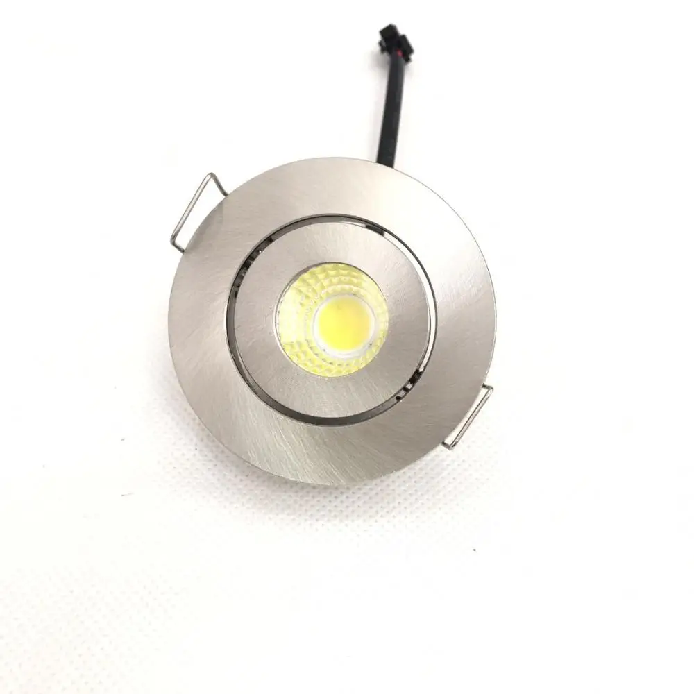 20 шт./лот 3 Вт Мини светодиодный потолочный светильник для шкафа 12 В постоянного