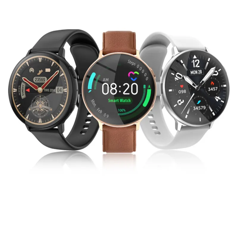 

Смарт-часы C6 с круглым экраном 1,3 дюйма, Bluetooth, ЭКГ, пульсометр, оксиметр кровяного давления, шагомер, фитнес-трекер