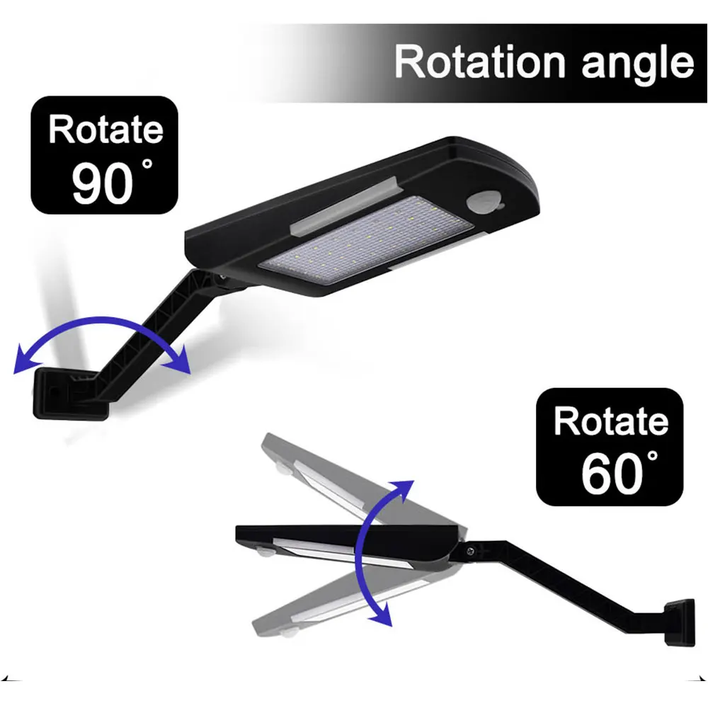 Солнечный настенный светильник 5 Вт 600лм светодиодные фонари для крыльца