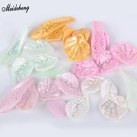 fashion korean crack frosted flower leaf diy beads clothing shoe jewelry accessory daisy fresh earring hanging hole diy beads