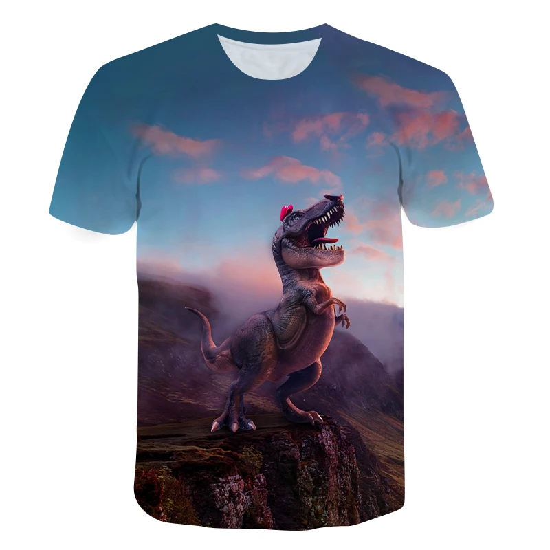 2021 летняя Новинка футболка с принтом Jurassic для мужчин 3D печать футболки