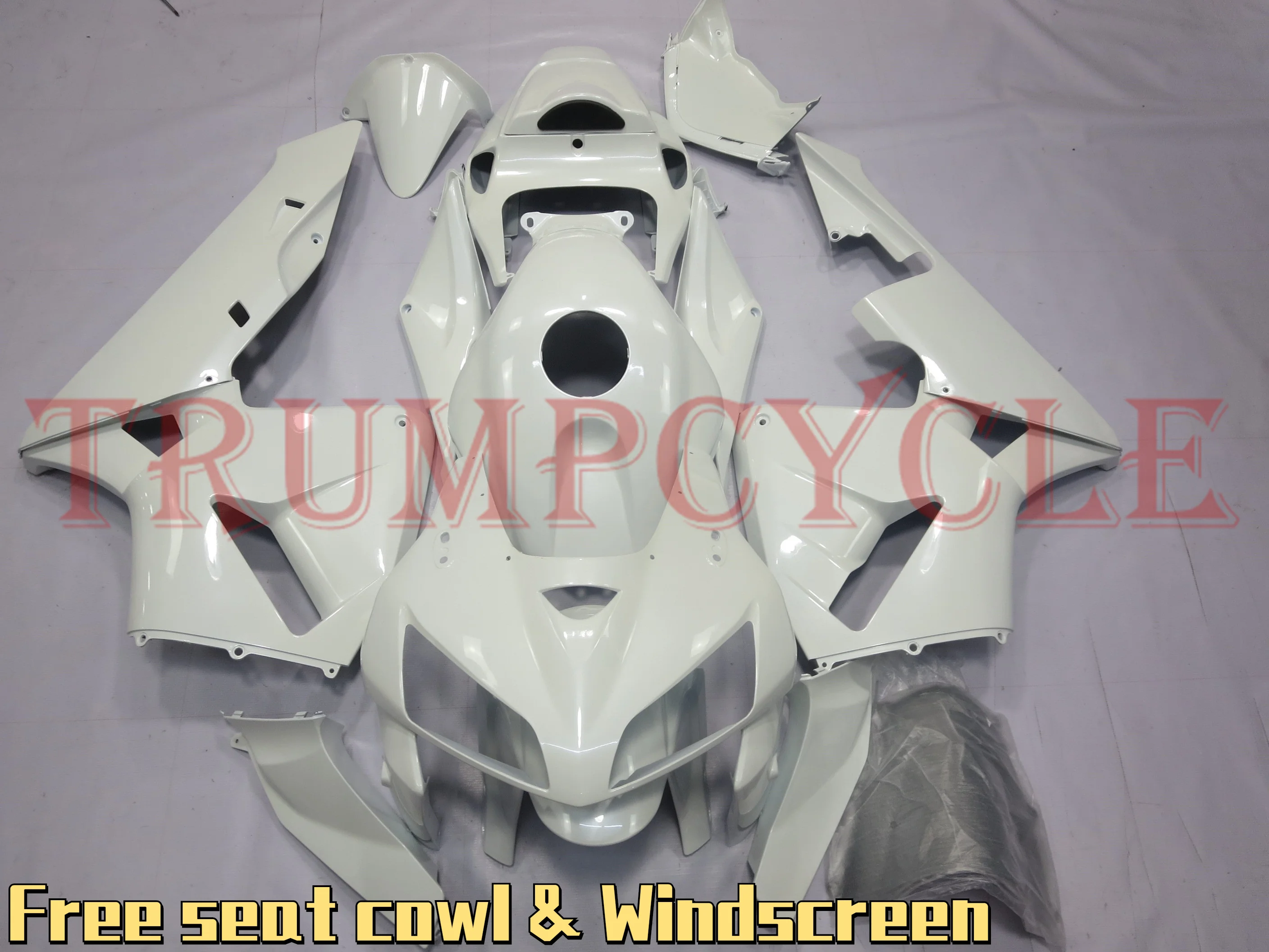 

Aftermarket Bodywork Fairing Kit for Honda CBR 600 RR F5 (2005-2006) CBR600RR 05 06 Pearl White
