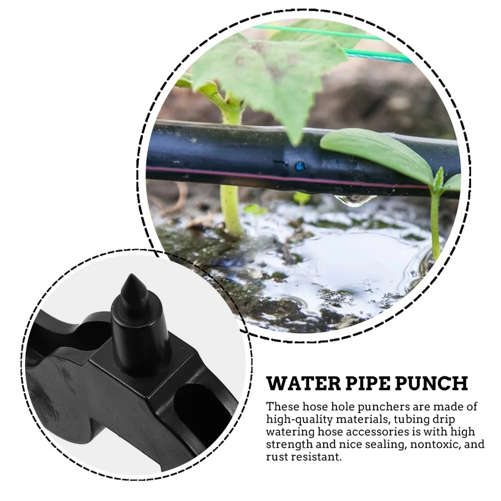 

1 Set 5Pcs 3mm 4mm Irrigation System Water Main Pipe Wall Hole Punchers (Black)