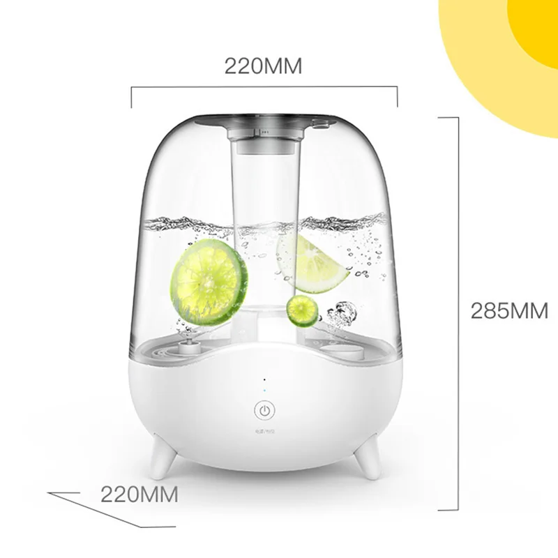Ультразвуковой бесшумный домашний увлажнитель воздуха Xiaomi 5L большой емкости