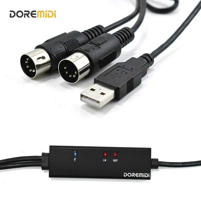 Кабель DOREMiDi с интерфейсом USB 5-контактный линейный конвертер кабель MIDI в средний