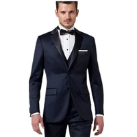 szmanlizi male costumes handsome custom made italian design navy blue mens suits for wedding terno 3 pieces groom mens tuxedo