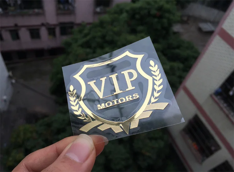 1 шт. VIP MOTORS логотип металлический никелевый автомобиля стикер наклейка