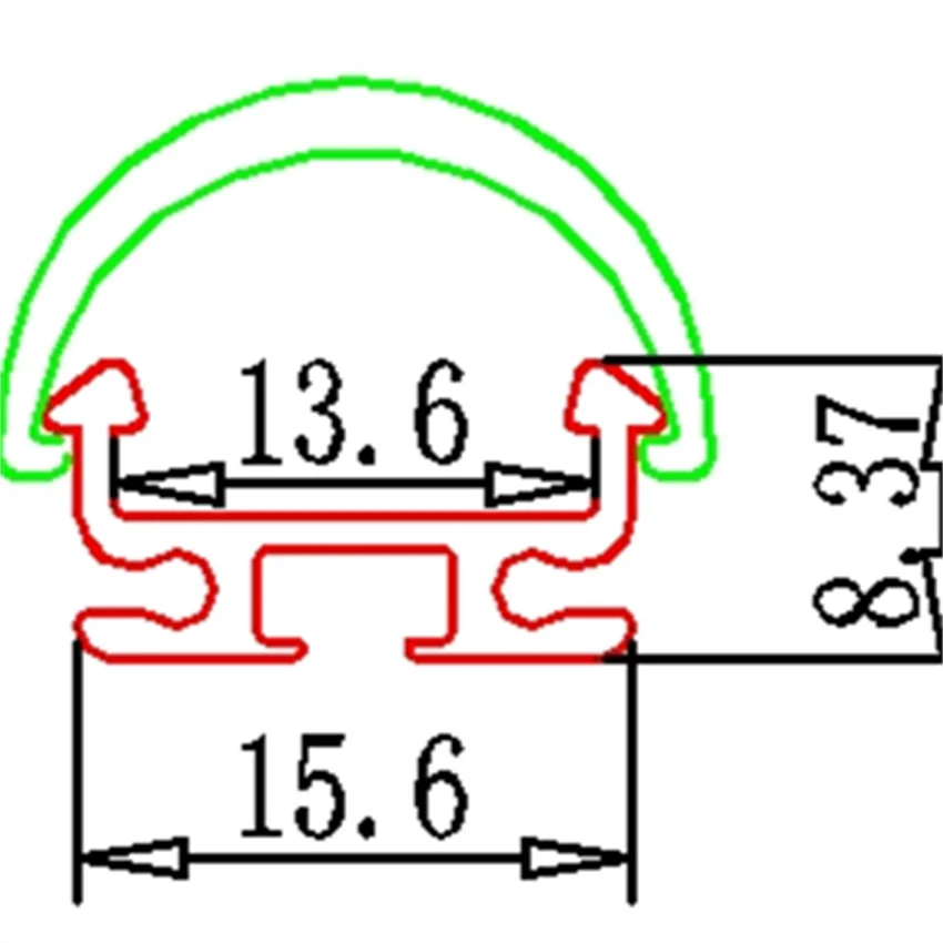 Бесплатная доставка Светодиодные ленты бар Алюминий профиль Применение с