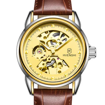 Часы наручные HVENSHI Мужские механические брендовые автоматические ультратонкие