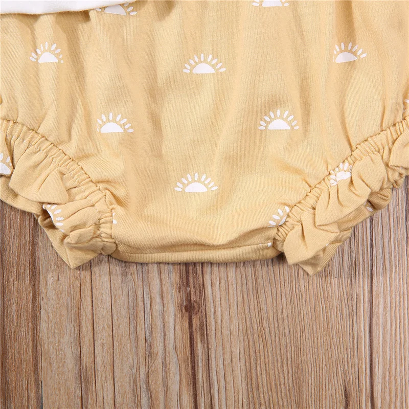 

3pcs 0-18Months Baby Girls Cotton Clothes Sets,Kids Girls Summer Casual Short Sleeve Letter Print Romper+Bloomers+Headband Set