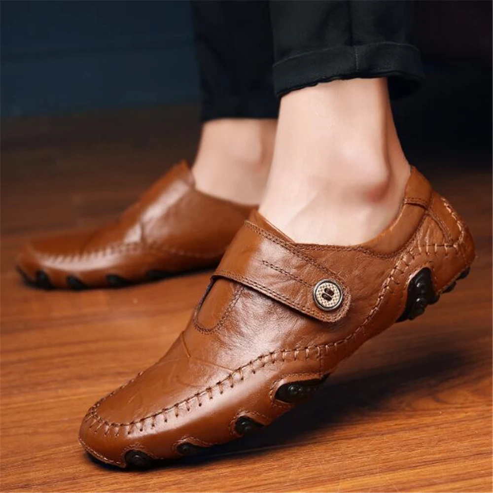 Мужская обувь из натуральной кожи мужские повседневные водонепроницаемые