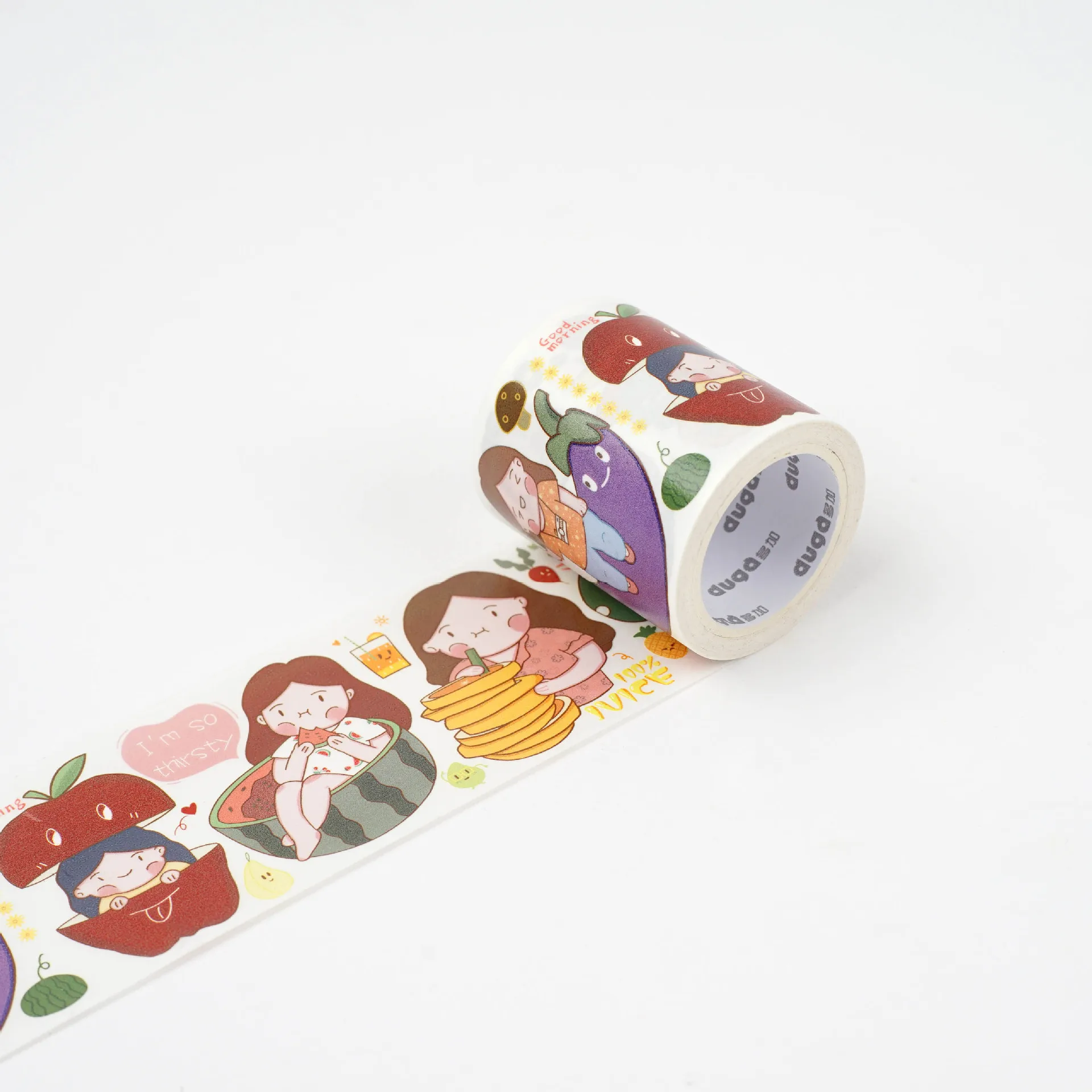 

50mm x 5mCute Sweet Girl Washi Tape Food Fight Series Japanese Masking Tape Decorative Tape Notebook Diary Diy Accessories