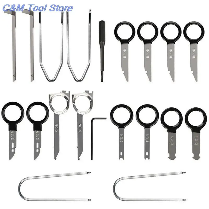 Removal Tool Set Automobile Accessories Car Radio Audio Removal Install Key Kit