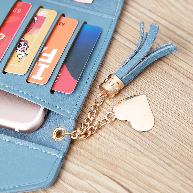 

New Women's Wallet Tassel Buckle Wallet Fashion Simple Wallet Student