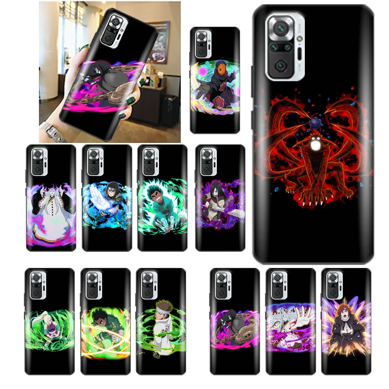 

N-Naruto Kakashi Sasuke Gaara Phone Case For Redmi Note 10 10X 10T Pro 4G 5G Full Protection Anime Waterproof Mobilephone