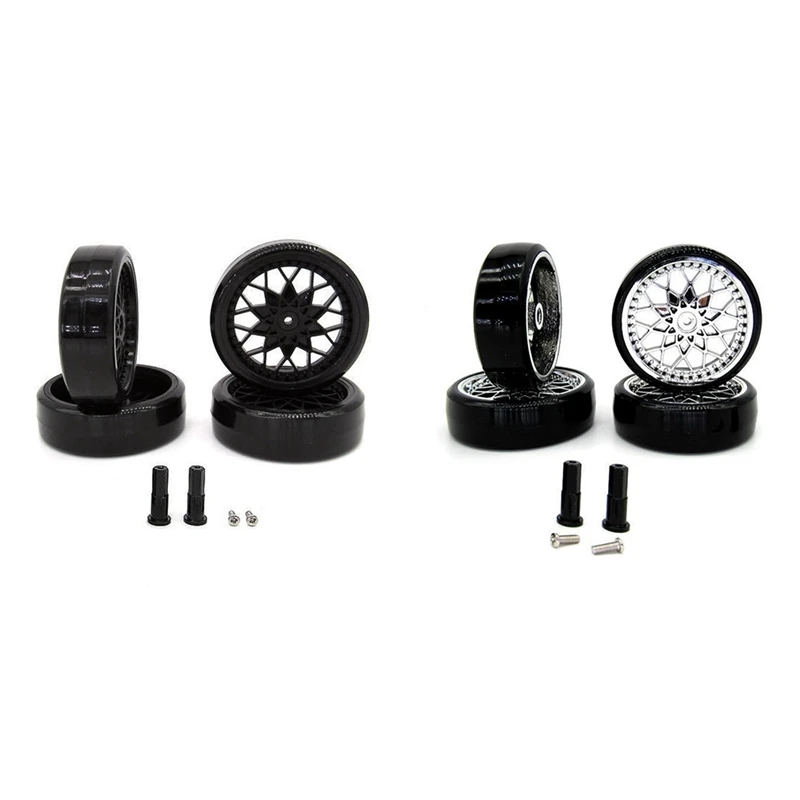 

Hard Pattern Drift Tire Tyre Wheel with Metal 5mm Wheel Hub Hex Adapter for WPL D12 1/10 RC Truck Car Upgrade Parts