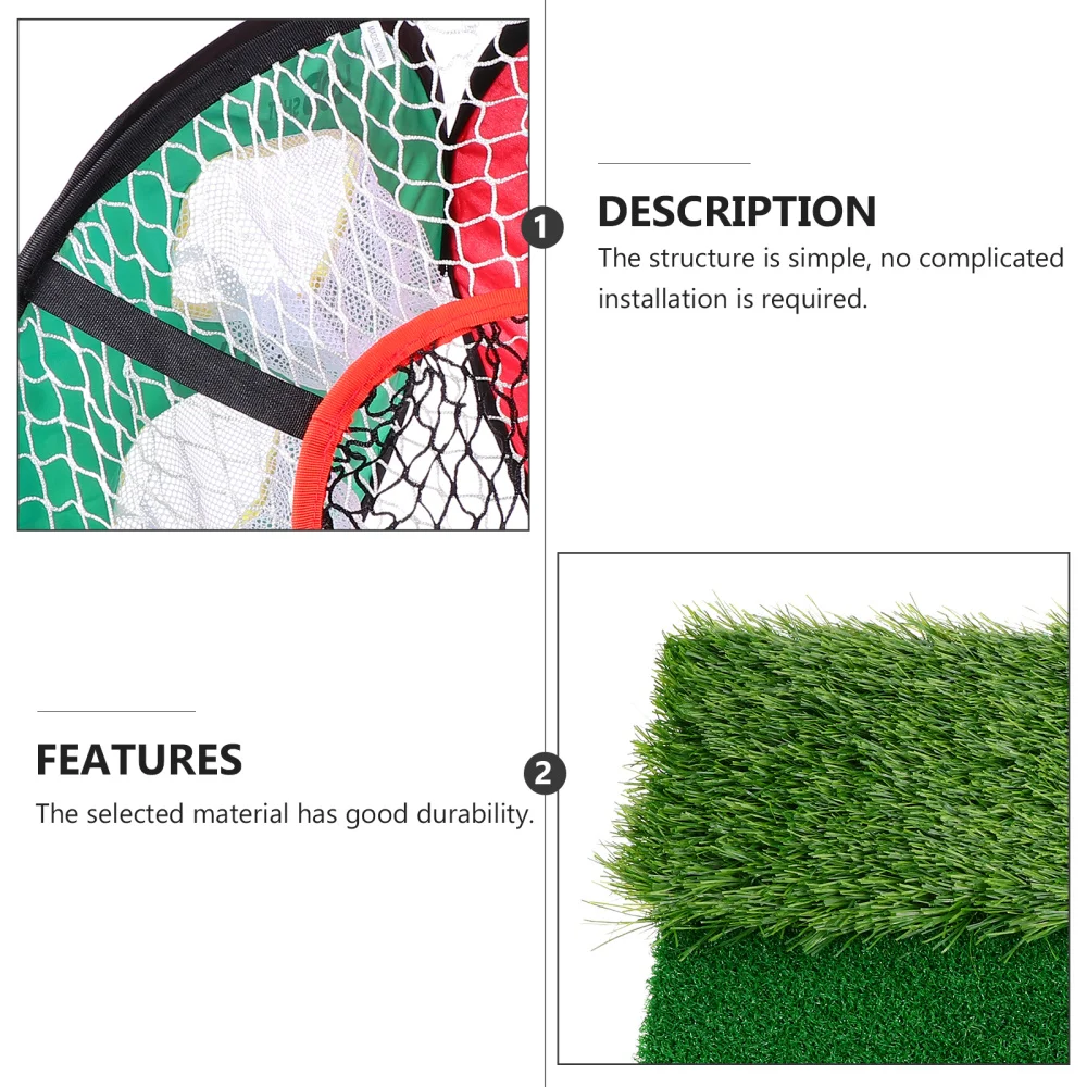 Satılık 1 Takım Uygulama Net Golf Eğitim Yardımları Yonga Mat Spor Aksesuar Aracı