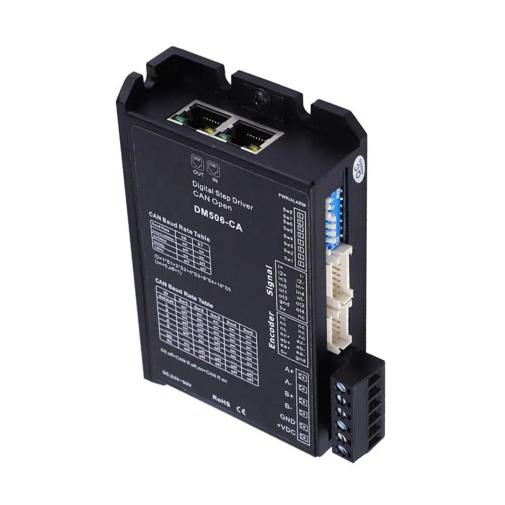 

DM506-EC Digital Stepper Motor Driver 24-50VDC 5.6A for EtherCAT Networks