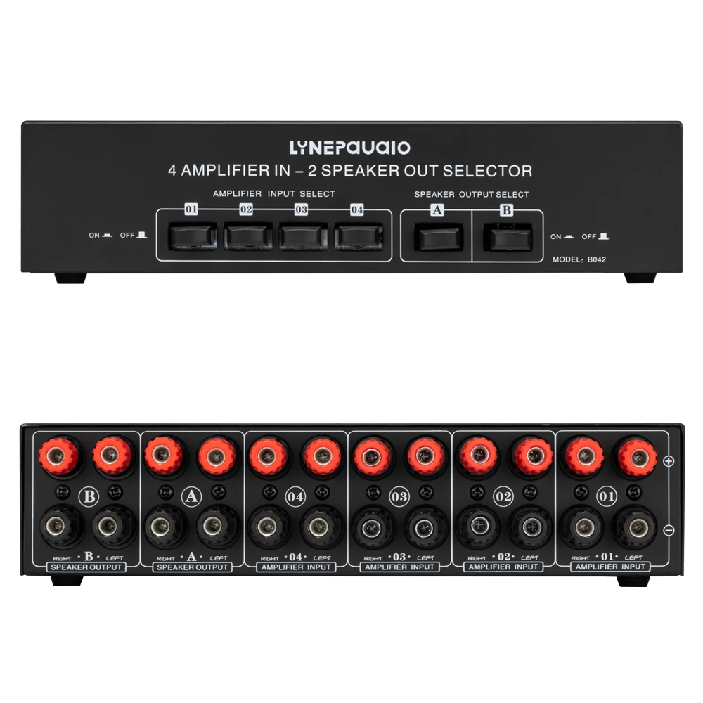 4 в 2 Выход пассивный усилитель мощности выбор динамиков переключатель сплиттер