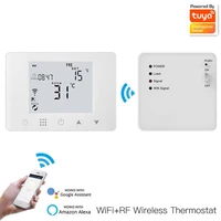 tuya wireless rf wifi smart thermostat for gas boiler temperature controller usb powered works with google home alexa