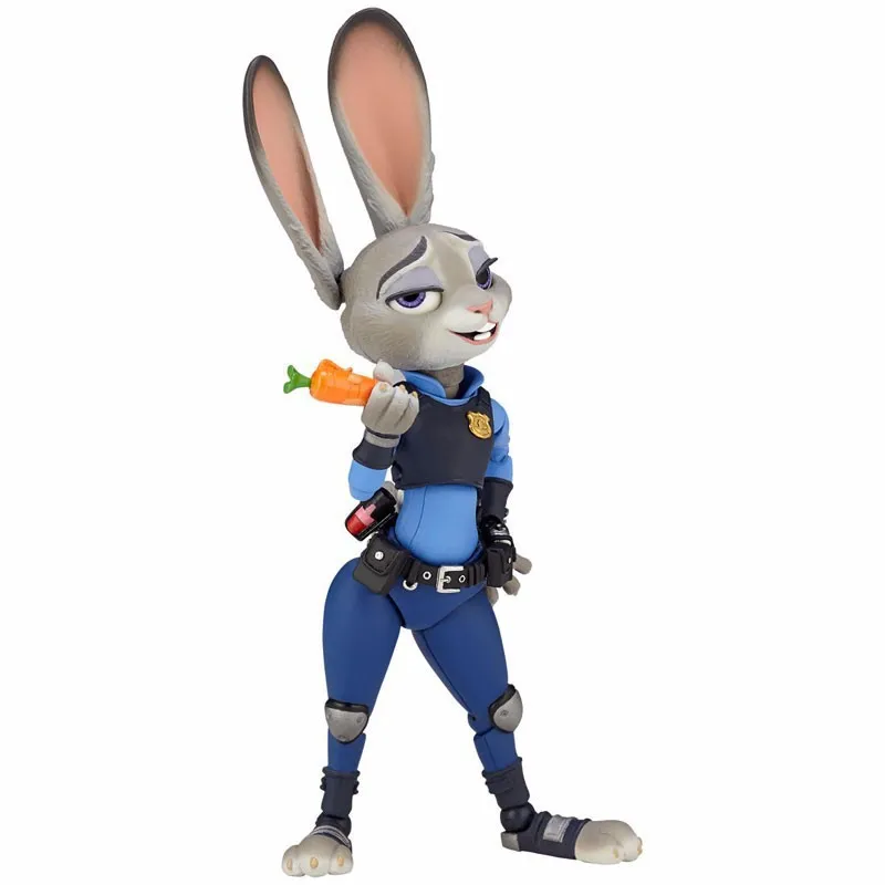

Disney Cartoon Zootopia Police Rabbit Judy Action Figure Anime Movie Collection Model Dolls Toys Gifts for Girls Children