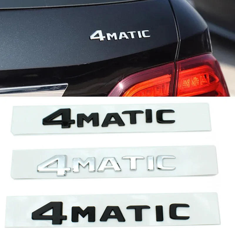 

3D Metal 4MATIC Car Stickers and Decals For Mercedes Benz A B C E S CL GLA CLA Class Car Rear Trunk Body Emblem Badge Stickers