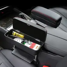 Универсальный ящик для хранения в подлокотнике автомобиля, регулируемый центральный подлокотник, Накладка для автомобиля, защитный подлокотник, подставка для центральной консоли