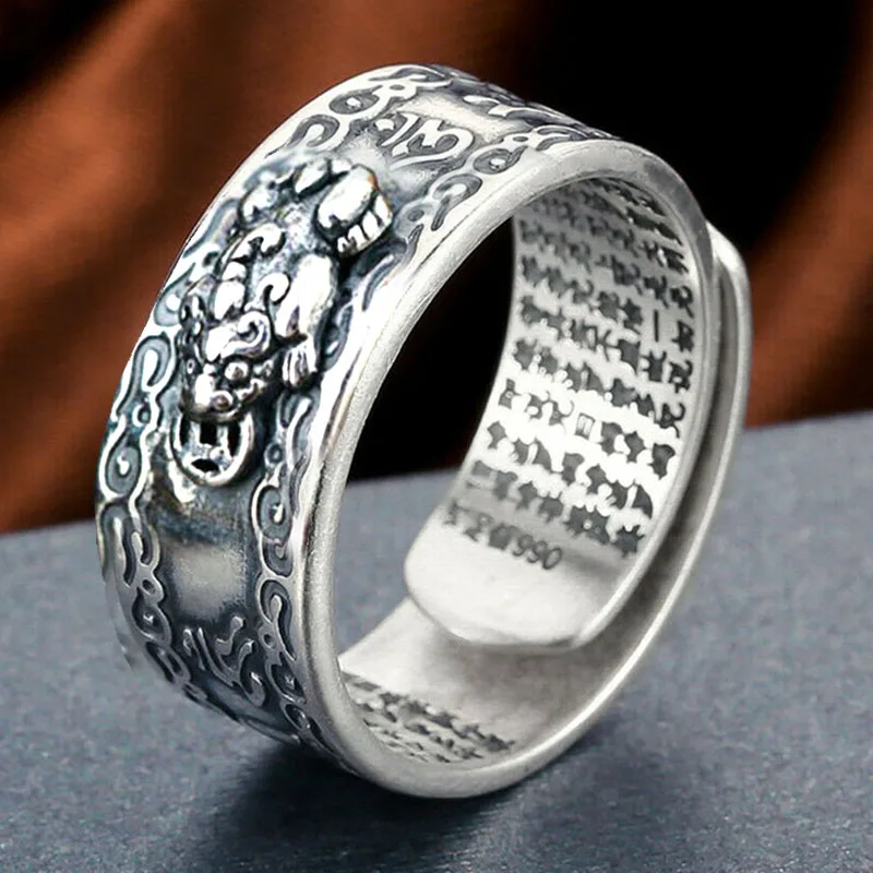 Новинка мужское кольцо Pixiu талисманы фэн шуй амулет богатство удача открытое