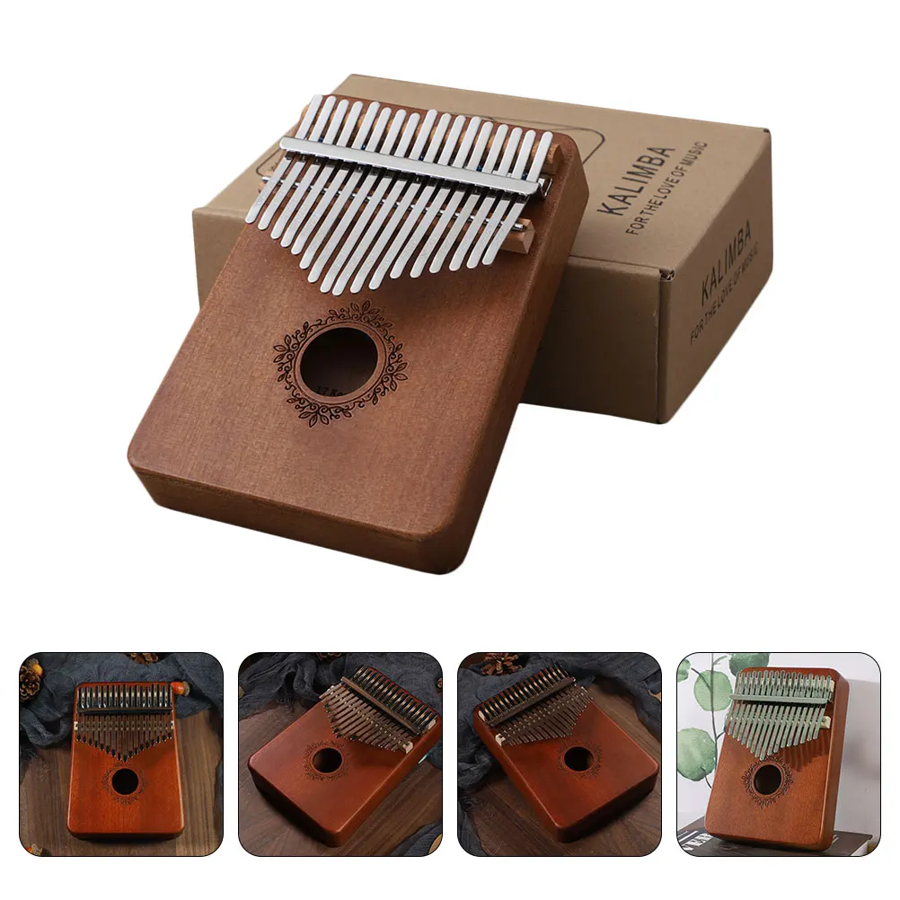 

1pc Wooden Thumb Piano Kalimba 17-tone Beginner Finger Piano for Music Lover