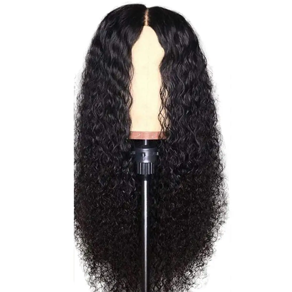 Кудрявый парик на шнуровке человеческие волосы парики для черных женщин