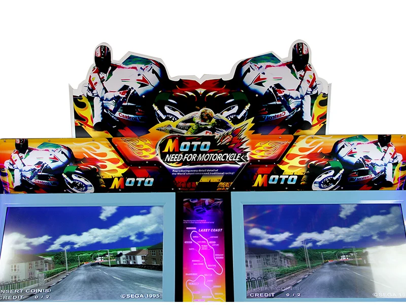 2 игрока Монетный симулятор мотоцикл развлекательный центр взрослые езда мото