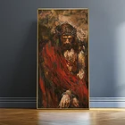Картины с изображением Иисуса Христа, настенные акварельные элементы, модульный плакат и принты, Картина на холсте для гостиной